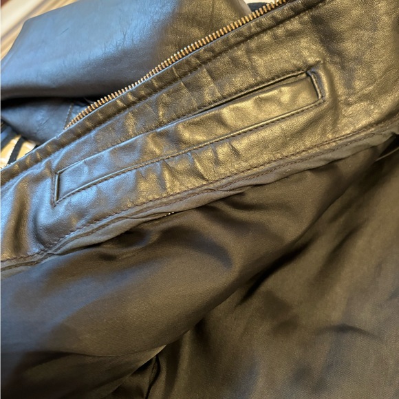 Vintage leather jacket with fringe size 8 - Picture 9 of 10